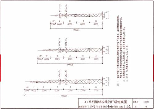 gfl避雷針塔安裝圖